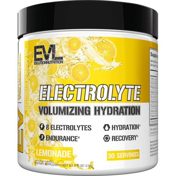 Ultimate Electrolytes Powder Hydration Drink - Quick Replenishing Hydration Powder Electrolyte Drink Mix with 8 Key Electrolytes and Antioxidants - Vegan Gluten Free Keto Friendly Blend (Lemonade)