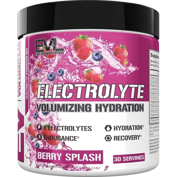 Ultimate Electrolytes Powder Hydration Drink -Quick Replenishing Hydration Powder Electrolyte Drink Mix with 8 Key Electrolytes and Antioxidants - Vegan Gluten Free Keto Friendly Blend (Berry Splash)