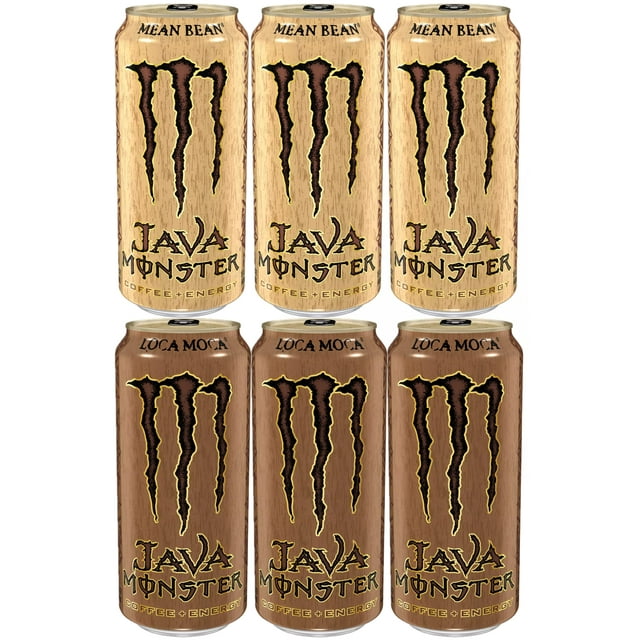 Ultimate Energy Boost Bundle: Monster Energy Drink, Java Tasters Edition, Mean Bean Loca Moca - Variety Pack, 6 Count