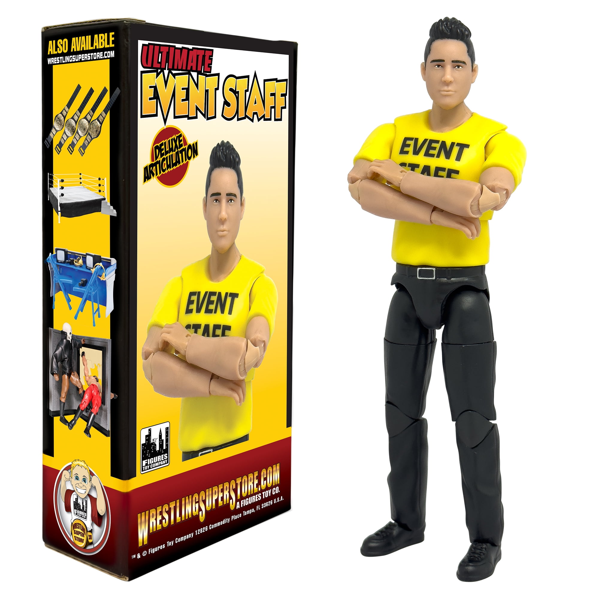 Ultimate Event Staff Worker With Deluxe Articulation for WWE