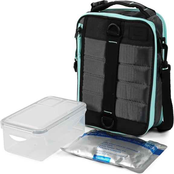 Ultimate Expandable Insulated Lunch Box, Dual Compartment Insulated - Gray