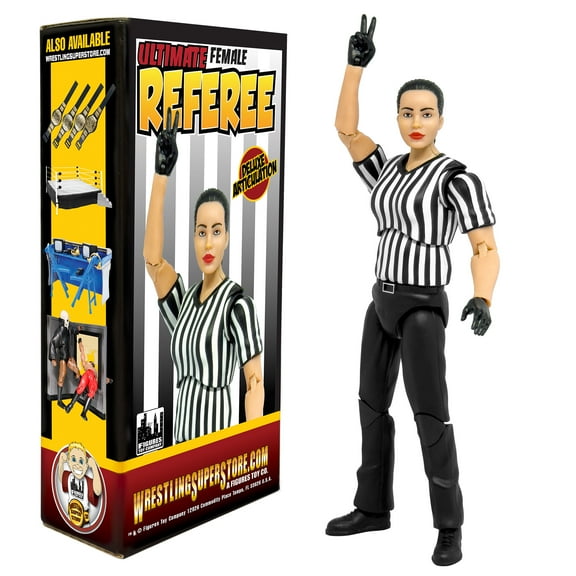 Ultimate Female Referee With Deluxe Articulation for WWE & AEW Wrestling Action Figures