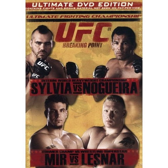 Ultimate Fighting Championship, Vol. 81: Breaking Point - DVD