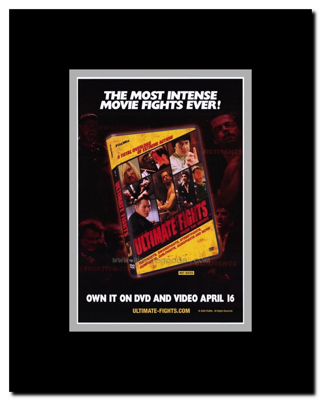Ultimate Fights from the Movies Framed Movie Poster