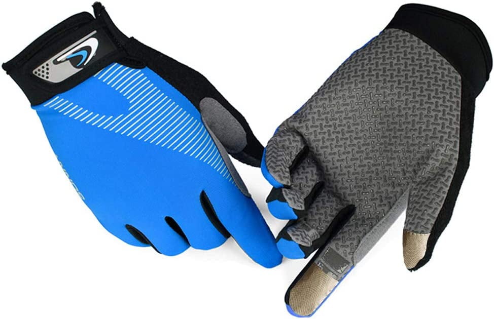 QKURT Winter Fishing Gloves, 2 Cut Finger Waterproof Fishing Gloves Use for  Hunting Fishing Cycling Camping
