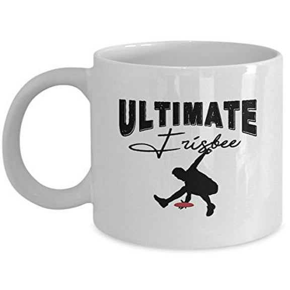 Ultimate Frisbee Mug - Sports - For Dad Gifts - 11 oz Ceramic Coffee Cup