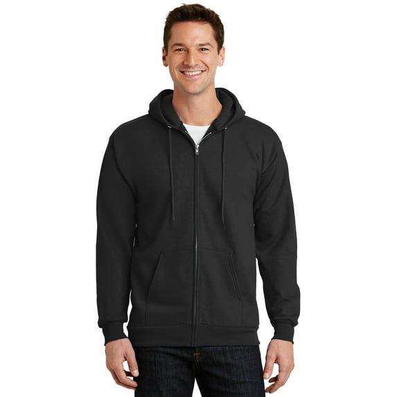 Port & Company Essential Fleece Full-Zip Hooded Sweatshirt