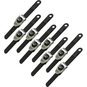 Grip Lock Strap, Heavy-Duty Multipurpose Adjustable Metal Ratchet Buckle and Super-Strong Flexi Strap, Heavy-Duty Grip Lock Strap, Reusable Locking Strap for Secure Anything(8pcs)