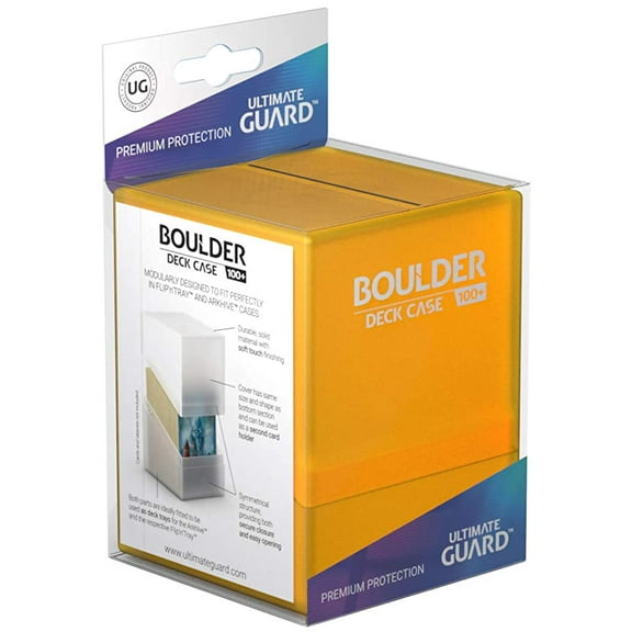 Ultimate Guard Boulder 100+ Deck Case Amber