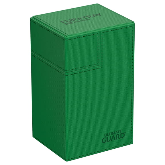 Ultimate Guard Flip 'n' Tray XenoSkin 80+ Deck Box, Green