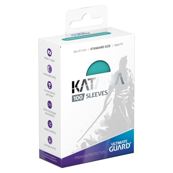 Ultimate Guard Katana Sleeves - Turquoise (100ct, Standard Size)