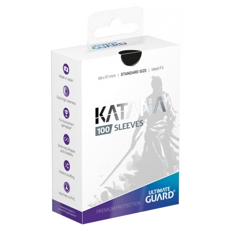 【新品】UltimateGuardKatana スリーブ ブラック 100枚×7 Ultimate Guard, Card Sleeves, Standard Size 66 x 91mm, 100ct Black