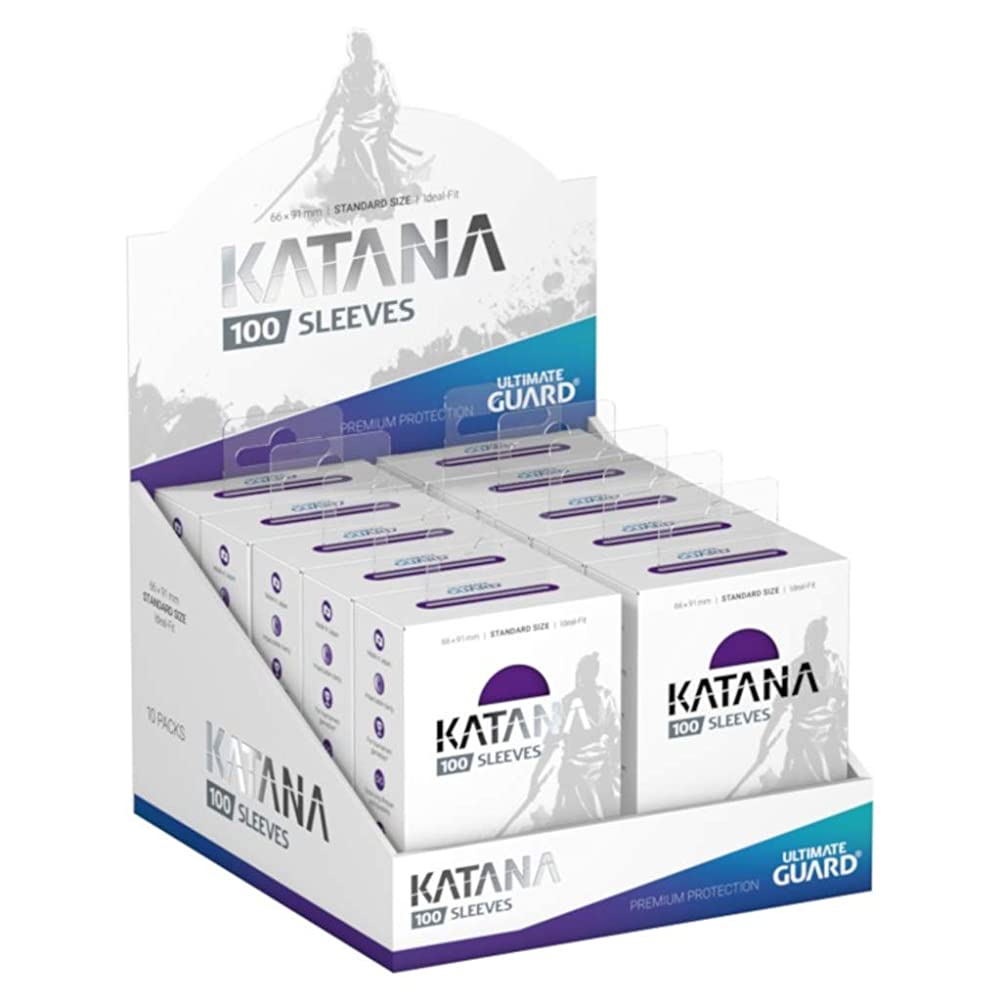 Ultimate Guard Katana Sleeves Purple Standard Size Cards Display
