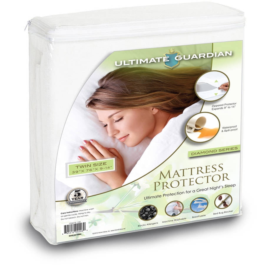 Ultimate Guardian Bed Bug Proof Zippered Mattress Protector, Queen
