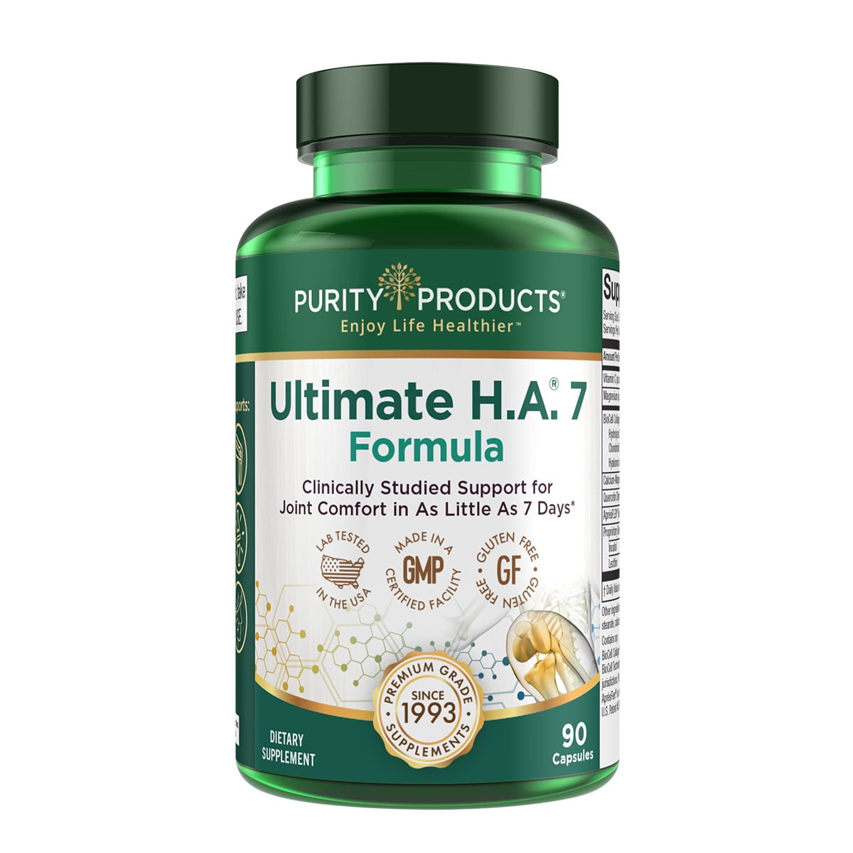 Ultimate H.A. 7-Day Formula by Purity Products - 90 Capsules