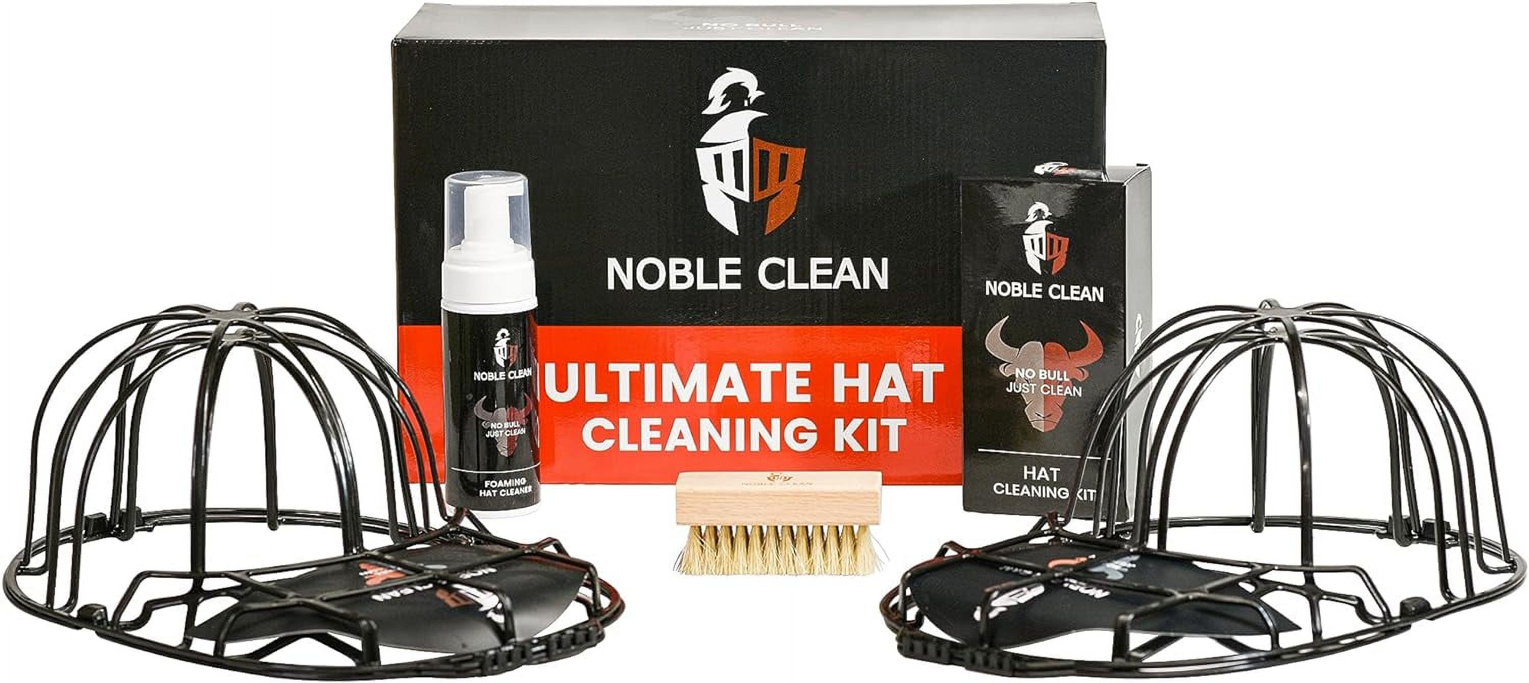 Ultimate Hat Cleaning Kit Foaming Cleaner, Soft Bristle Brush & 2 Hat