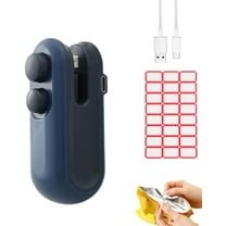 Ultimate Home Sealing Machine, Easilyous Vacuum Sealer, Mini Snack Bag Sealer, Mini Bag Sealer And Cutter, 2-In-1 Rechargeable, Small Portable, For Food Storage Snacks Freshness (Blue)