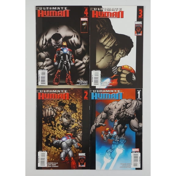 Ultimate Human #1-4 VF/NM complete series Iron Man vs Hulk - Warren Ellis ; Marvel