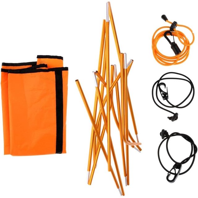 Ultimate Inflatable Kayak Canopy Cover with Folding Rod Kit Weight