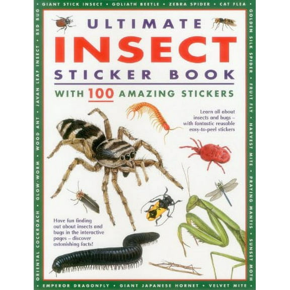 Ultimate Insect Sticker Book : With 100 Amazing Stickers (Paperback)