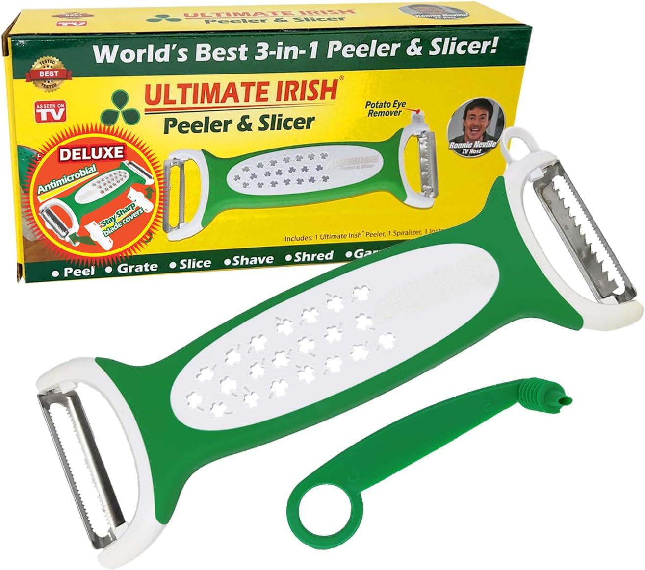 Ultimate Irish Deluxe Peeler & Slicer, Ronnie Neville’s Kitchen Utensils