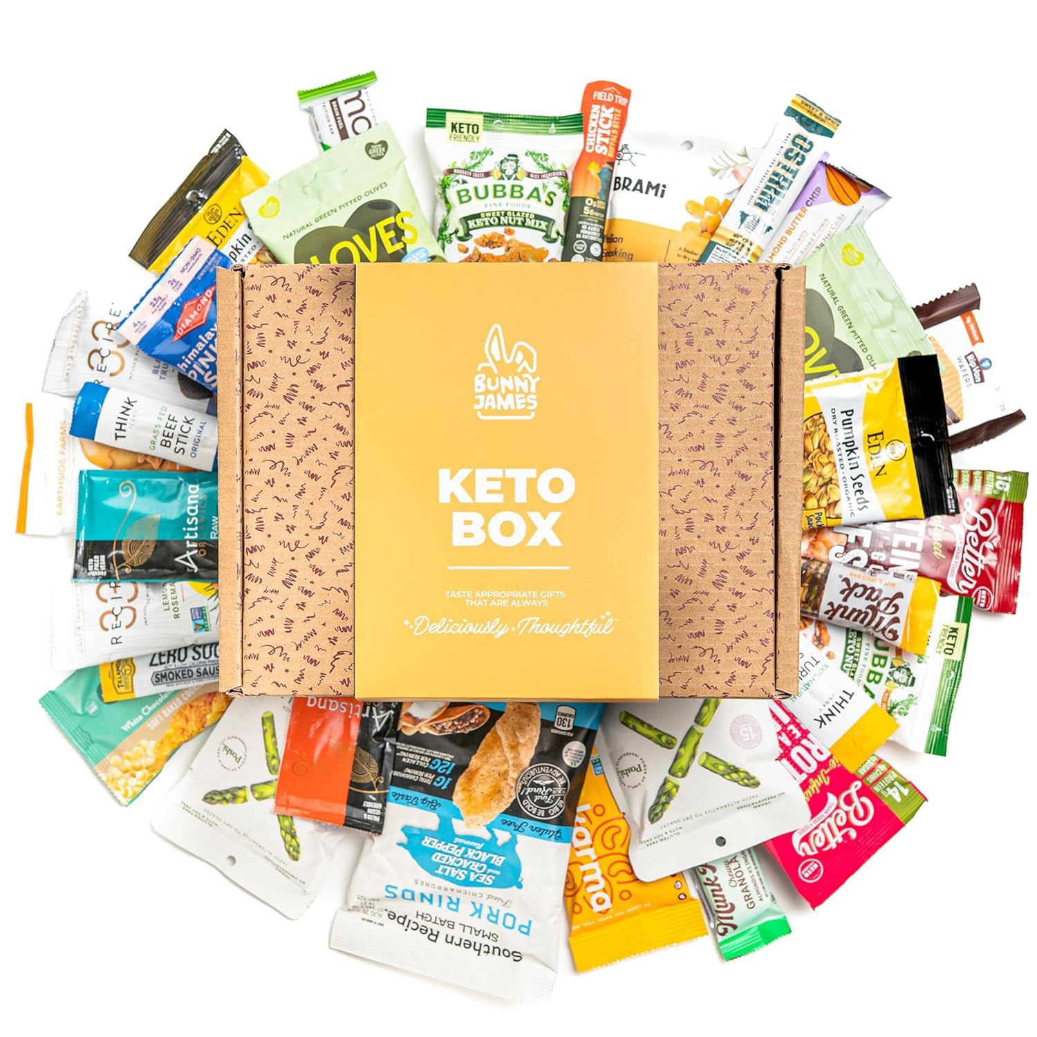 Ultimate Keto Snack Gift Basket Low Carb (5G or less), Low Sugar