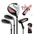 thumbnail image 1 of Costway Ultimate Kids Golf Practice Set Junior Complete Golf Club Set for Kids Age 5-7 Years Old Pink, 1 of 10