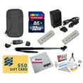 thumbnail image 1 of Ultimate Kit for Canon PowerShot Elph 510 SD450 Digital Camera with 2 NB-9L Battery + Charger + Mini tripod + 32GB Transcend SDHC Memory Card + Carrying Case + Cleaning Kit + More, 1 of 9