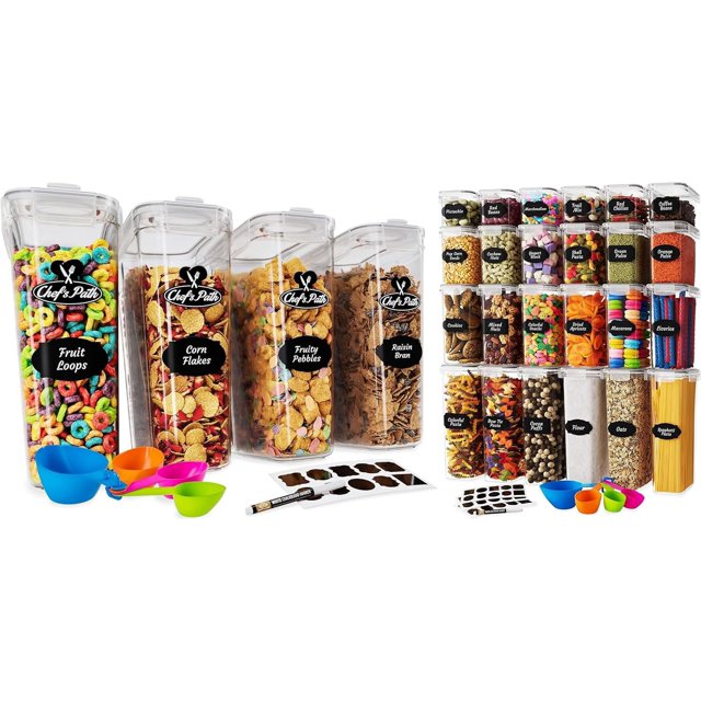 Ultimate Kitchen Organization Bundle 24Piece Airtight Food Storage