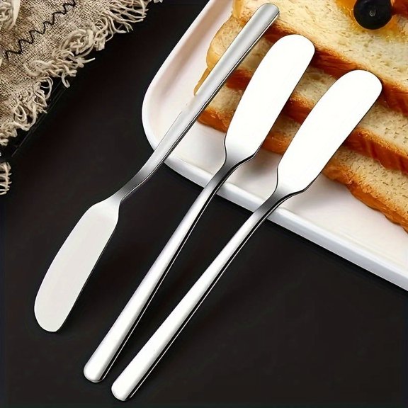 Ultimate Kitchen Spreader, Multi-Purpose Stainless Steel Butter Knife, Smooth Spreader Tool for Butter Cheese Jam Cream Daily Food Prep