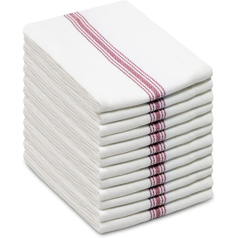 Ultimate Kitchen Towel -12 Pack Scandia Stripe Dish Cloth - 100