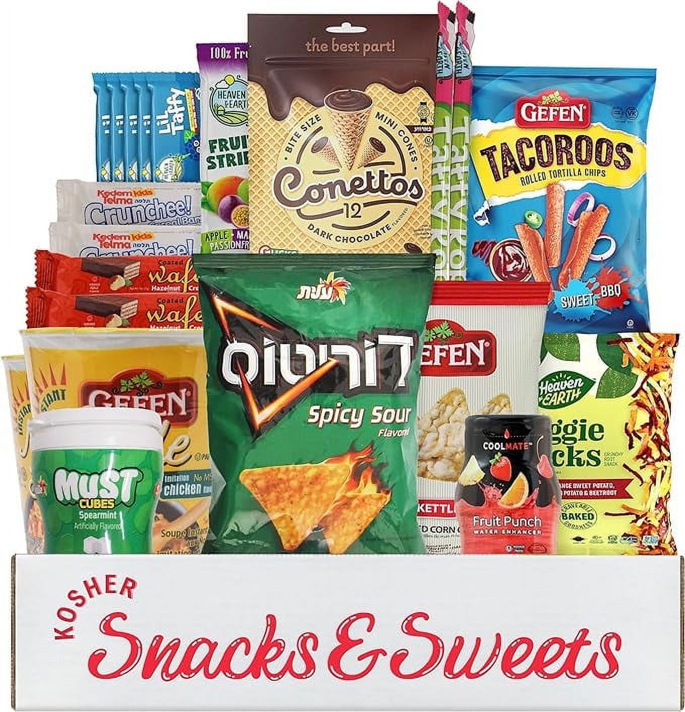 The Ultimate Kosher Snack Box (19 Count), Kosher Care Package, Sweet