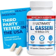 Ultimate L. Gasseri, Gut Health Supplement for Digestion & Metabolism Support, with Organic Chicory Inulin Prebiotic