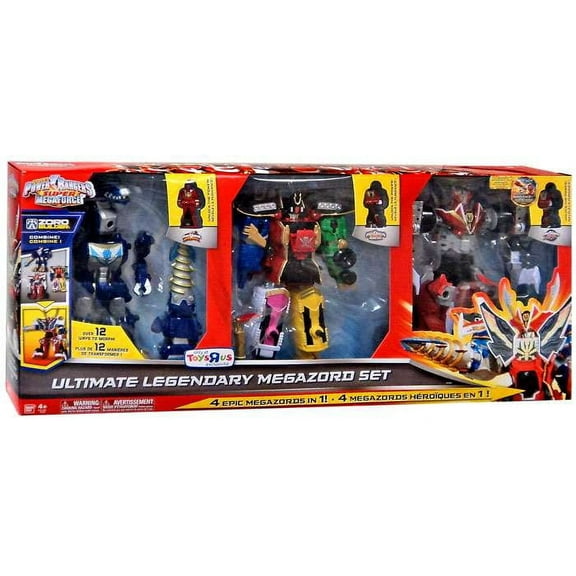 Ultimate Legendary Megazord Action Figure 3-Pack Dino Thunder, Super Megaforce & RPM