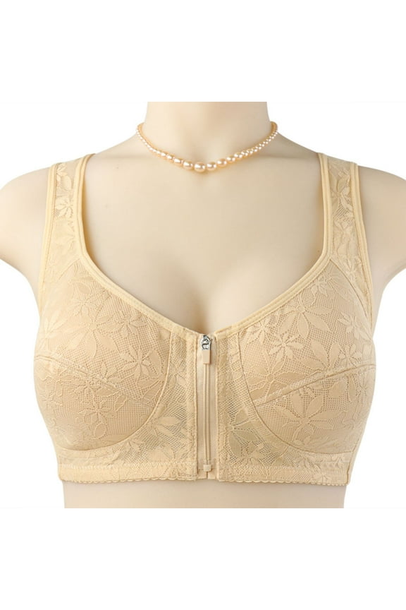 Ultimate Lifting Bounce Control Front Zipper Bra, Wireless Comfy Soft, Bra Front Zipper Adjustable Straps, 2026 New Limited Time Offer, Under 10 Dollars