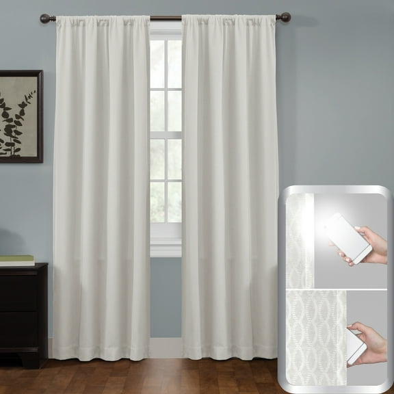 Ultimate Light Blocker Certified 100 Percent Blackout Jamie Smart Curtain Window Curtain Panel