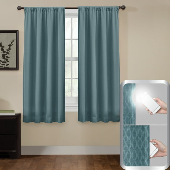 Ultimate Light Blocker Certified 100 Percent Blackout Jamie Smart Curtain Window Curtain Panel