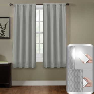 Ultimate Light Blocker Certified 100 Percent Blackout Jamie Smart Curtain Window Curtain Panel