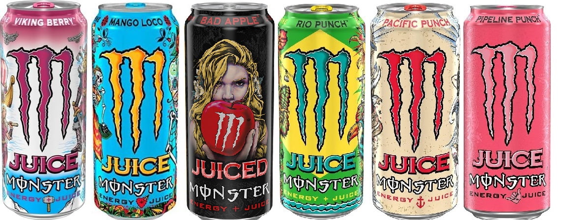 Ultimate Monster Energy + Juice Variety Pack: Khaotic, Mango Loco