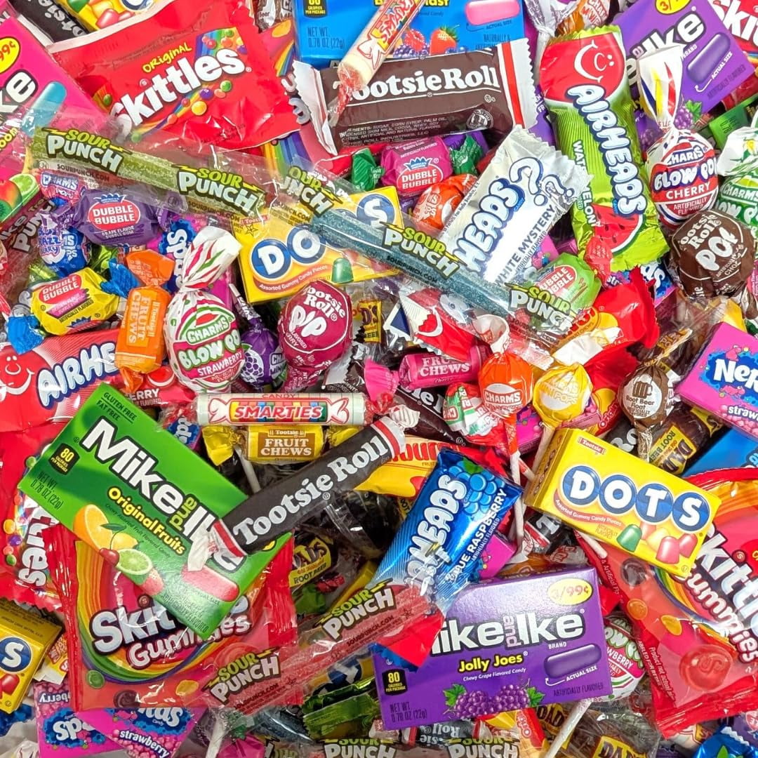 Ultimate Name Brand Candy Variety Pack -15 lb Bulk Candy Individually Wrapped - No filler Candies - Perfect for Party Candies Stuffers or Party Favor Candys for Kids Goodie Bags - Party Favors for Ki