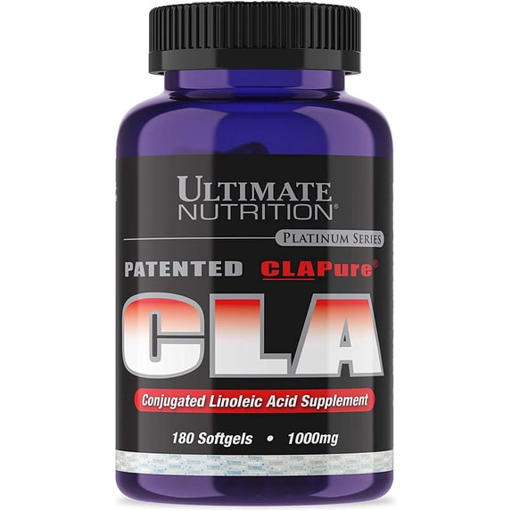 Ultimate Nutrition CLA Pure Fat Burner Weight Loss Supplement - 1000mg Strength Formula, 180 Softgels