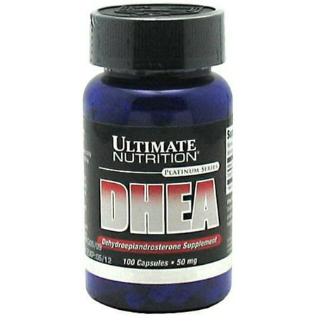 Ultimate Nutrition DHEA-Dehydroepiandrosterone Supplement, 100 Capsules (2 Pack)
