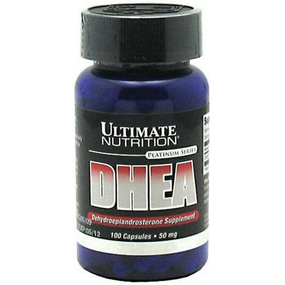 Ultimate Nutrition DHEA-Dehydroepiandrosterone Supplement, 100 Capsules (2 Pack)