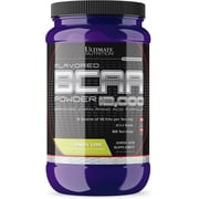 Ultimate Nutrition Flavored BCAA Powder 12,000, Amino Acids Supplements for Muscle Recovery,60, Lemon Lime