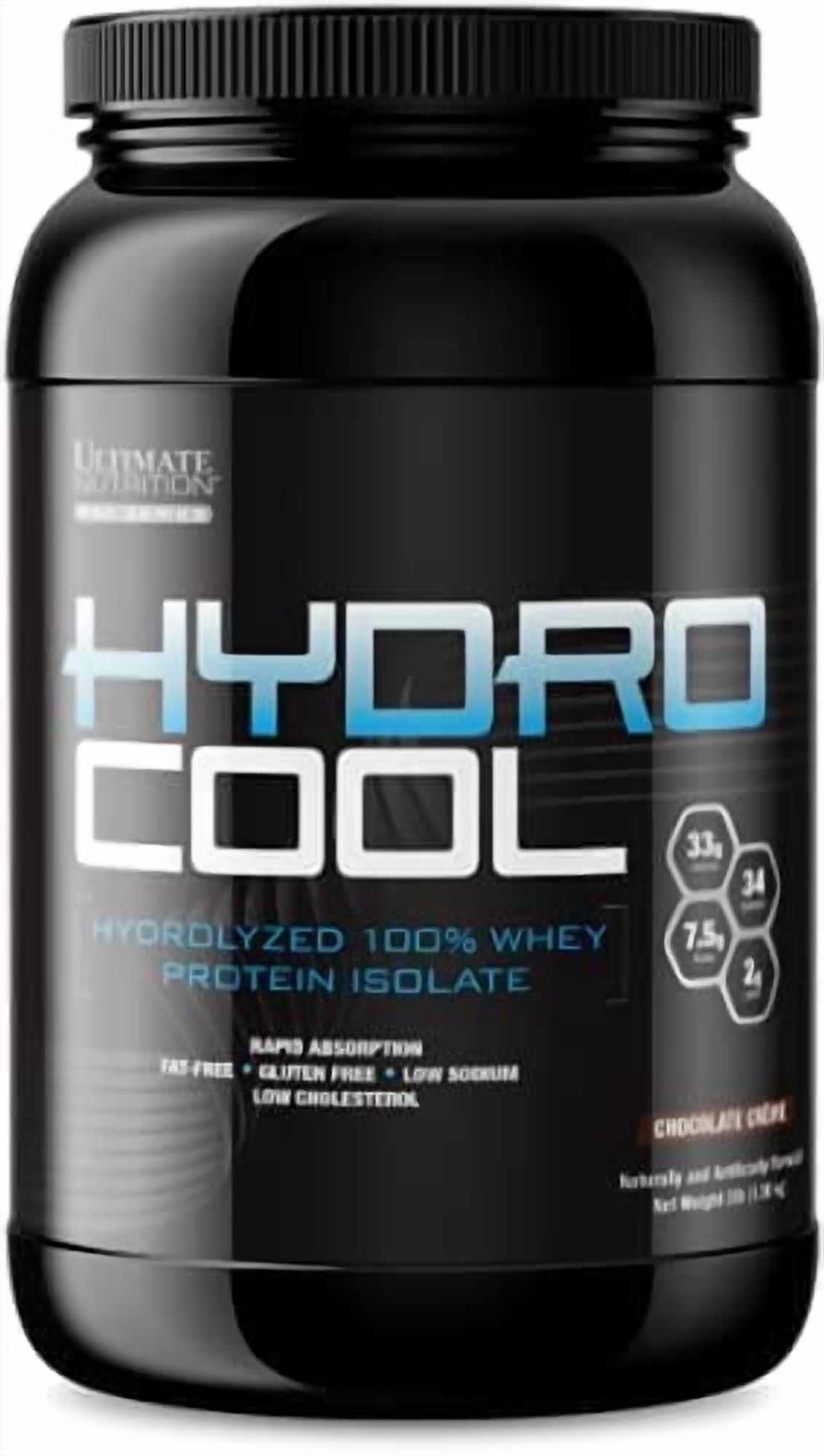 Ultimate Nutrition HydroCool Hydrolyzed Whey Protein Isolate Powder - Rapid Absorption with No Bloating, Chocolate Crème