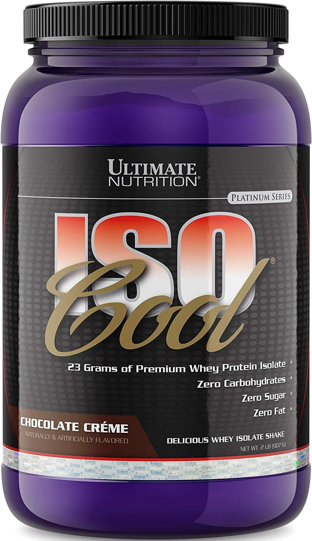 Ultimate Nutrition ISO Cool Keto Friendly Whey Protein Powder Isolate-2lb
