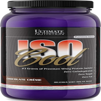 Ultimate Nutrition ISO Cool Keto Friendly Whey Protein Powder Isolate-2lb