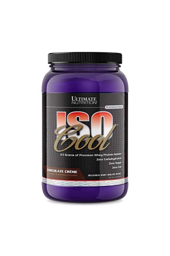 ISO Cool Keto Friendly Whey Protein Isolate Powder with 0 Carbs 0 Fat and 0 Sugar, Chocolate Crme, 2 Pounds