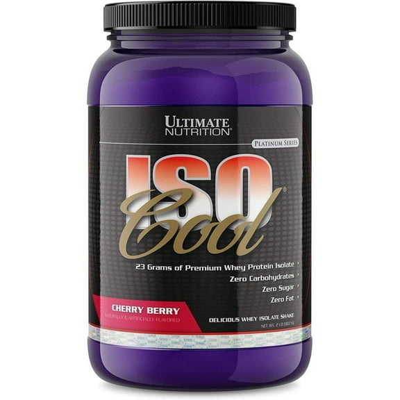 Ultimate Nutrition ISO Cool Whey Protein Isolate Powder, Keto-2lb.