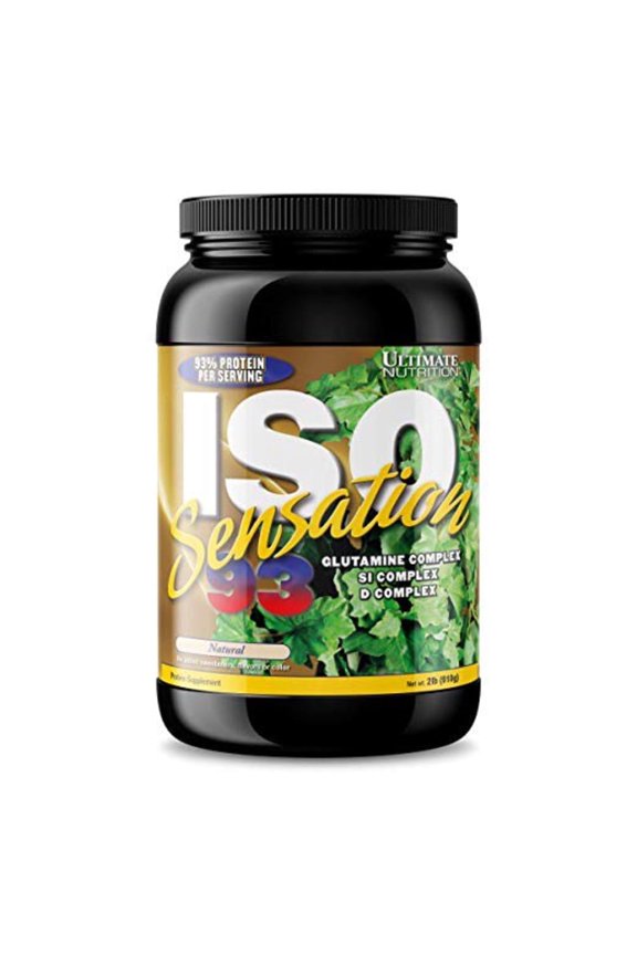 ISO Sensation 93 Whey Isolate, Natural, 2 lb | 30g Protein Per Serving, Whey Isolate With Glutamine Complex And Colostrum, Low Carb, Fat Free, Keto Friendly For Lean Muscle